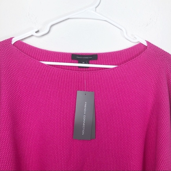 French Connection 🔥SALE🔥oversized fuchsia sweater NWT Medium oversized - Picture 2 of 4